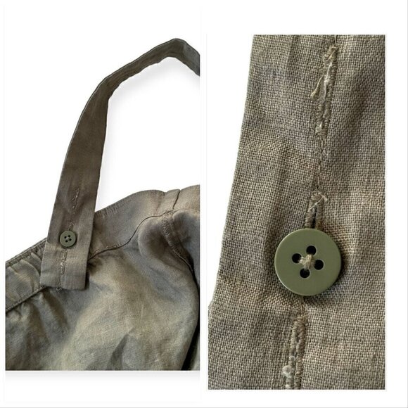 Everlane The Linen Jumpsuit in Pewter Green, Size 4, NWT - Picture 14 of 16